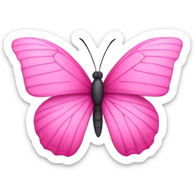 Pink butterfly sticker