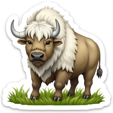 Great white buffalo sticker