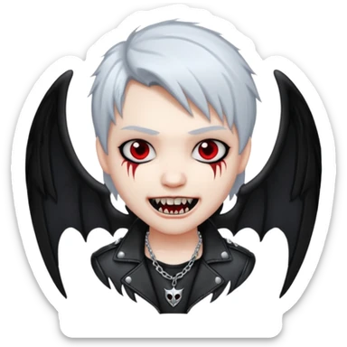 swagged out emo angel drain gang vampire sticker