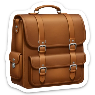 brown school bag sticker