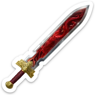 Dragon Slayer Sword sticker
