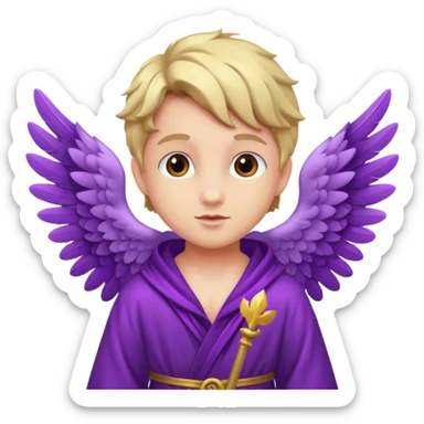 love cupid purple sticker