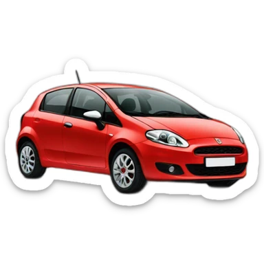 Rat on fiat punto  sticker