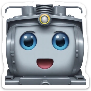 A electric locomotive (With little Kirby shiny eyes) sticker