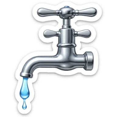 Robinet qui goutte sticker