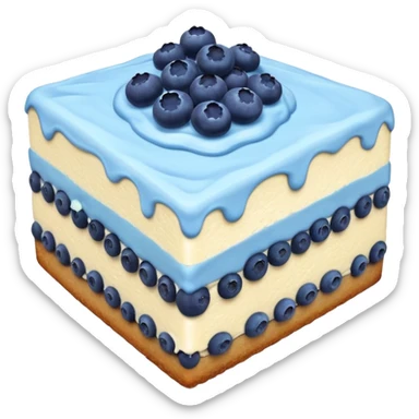 one piece with blue cream on top and blueberries sticker