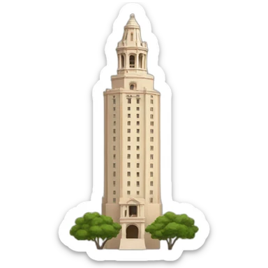 ut Austin tower sticker