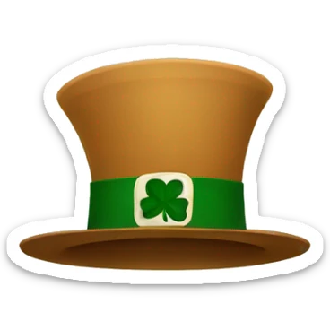 ireland hat upside down sticker