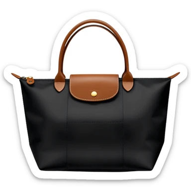 Black longchamp le pliage bag sticker