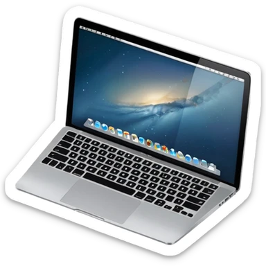 macbook com programação sticker