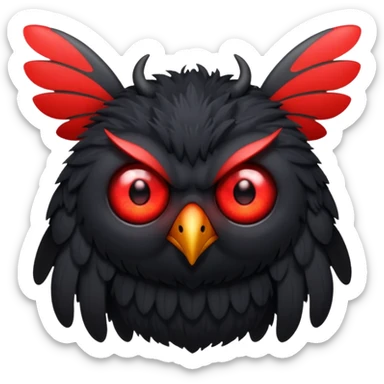 Creat an emoji of the mothman sticker