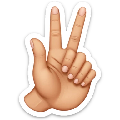 Middle finger sticker