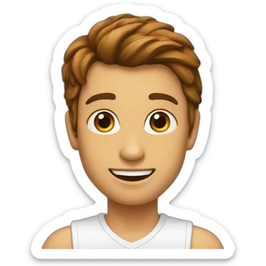 Lapjeskat met bruine vlek om neus sticker