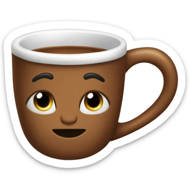 Tasse de Noël marron sticker