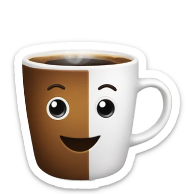 tasse de café chaude sticker