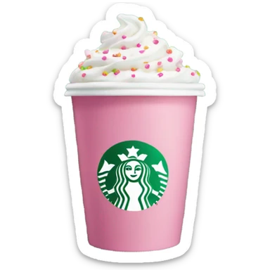Pink Starbucks  sticker