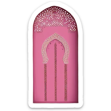 moroccan door pink sticker