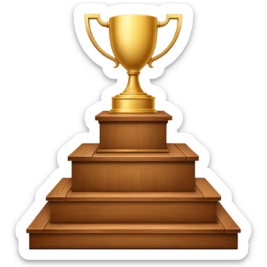 winner's podium sticker
