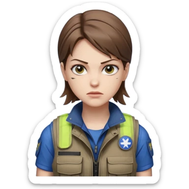Jill valentine from resident evil 3 remake sticker