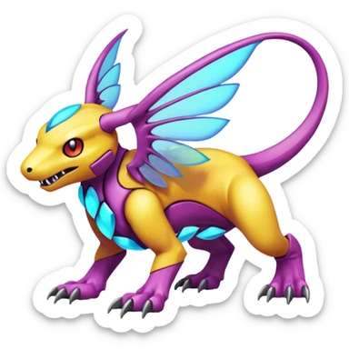Fakémon-Pokémon-Spectrobes-Digimon-animal-fantasy-hybrid-creature  sticker