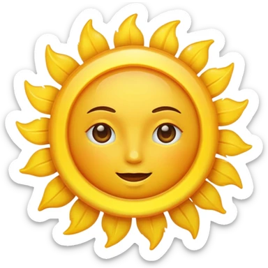sun, witout any face sticker