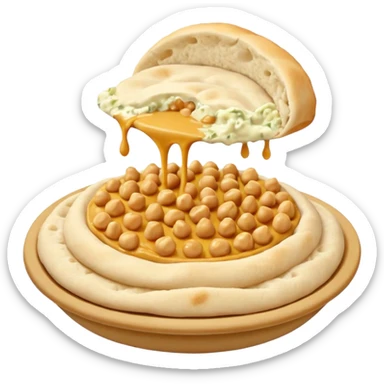 mashed cheakpeas pita sticker
