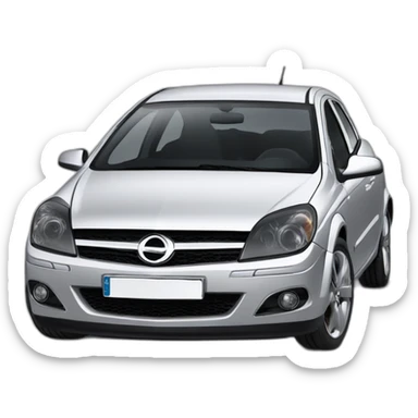 black-opel-astra-h sticker