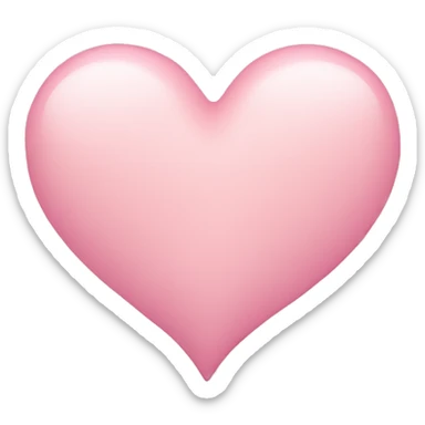 Pastel pink heart sticker