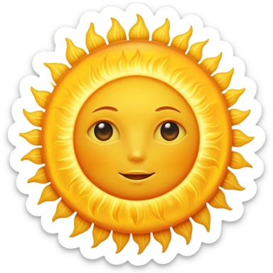 hubble sun closeup sticker