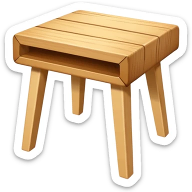 mesa de madera, alta, color madera natural, pequeña, con espacio para solo colocar dos sillas altas sticker