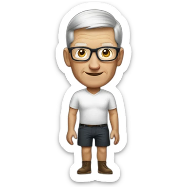 Tim Cook with no trousers sticker