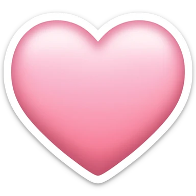 Light Pink heart sticker
