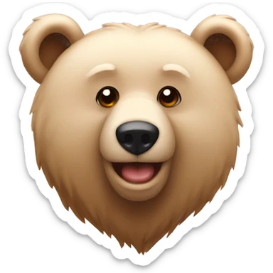 love 2 bear sticker