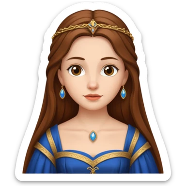 medieval woman  sticker