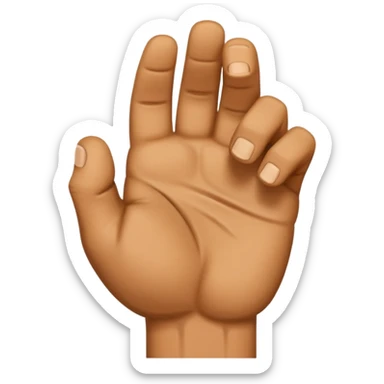 back of fist sticker