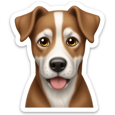 Chien épagneul, breton, marron clair sticker