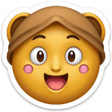 Um emoji da fruta tâmara, faça a do estilo de todas as outras frutas sticker