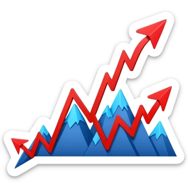 the economy line, falling down sticker