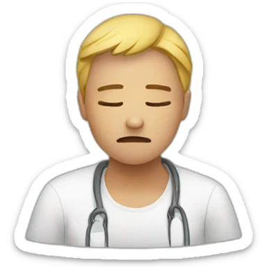 someone in pain sticker