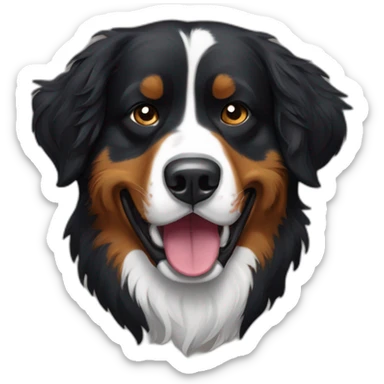 Zombie Bernese mountain dog sticker
