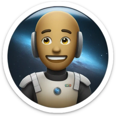 Toncoin in the Space sticker