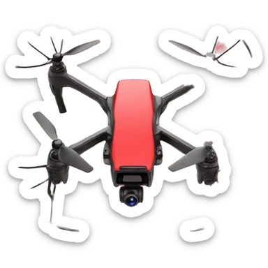 Fpv drone red color sticker