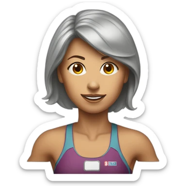 female ironman finisher sticker