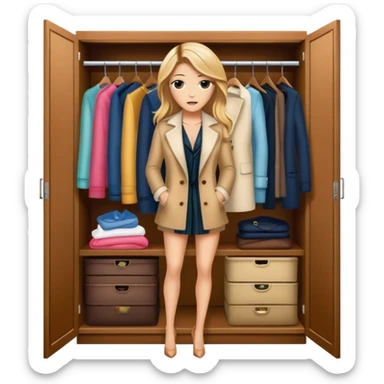 serena van der woodsen closet sticker