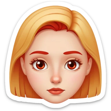 girl with redness under nose sticker
