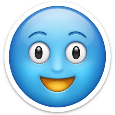 Asme el emoji de verificado en color azul sticker