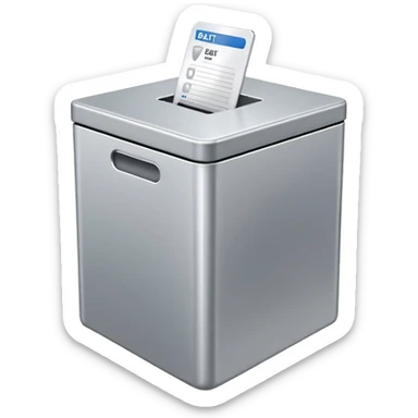 Caja de votos moderna  sticker
