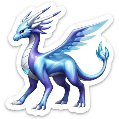 lugia-dialga-suicune-hybrid, marbled glass markings, full body sticker