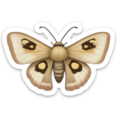 Caligula japonica moth insect sticker