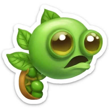 pea shooter pvz sticker